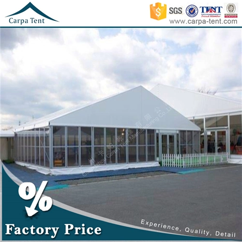 350 Persons Marquee Clear Span Structure Glass Wall Event Tents for Shop