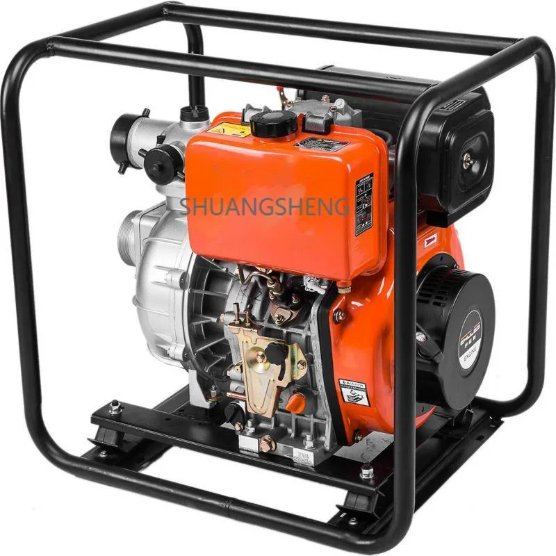 Agricultural Irrigation 4-Inch 186fa Engine Portable Diesel Water Pump with Hand Start