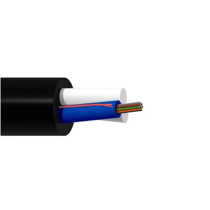 Cable de fibra óptica FTTH Mini ADSS ASU con longitud FRP Miembro