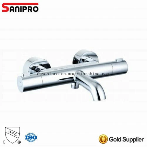 Sanipro Manufacturer Wholesale/Supplier Wall Mounted Full Copper Shower Bath Faucet Bathroom Tub Water Taps