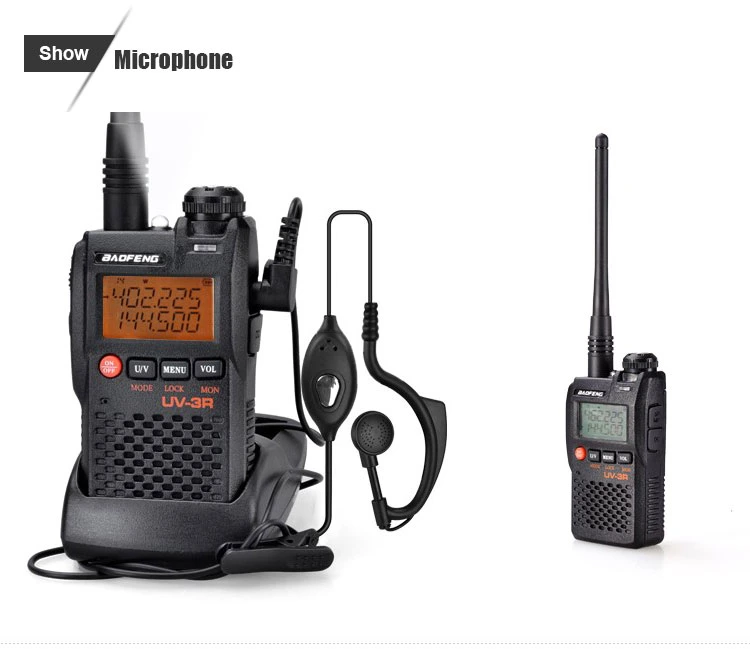 UV Baofeng-3R de doble banda Walky Talky