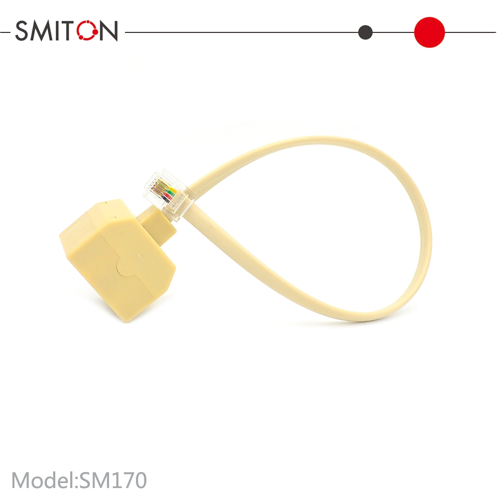 6p4c Rj11 Male to Female 4 Coretelephone Splitter Converter Cable