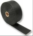 Black Vermiculite Coated Exhaust Wrap Heat Reflective Foil Cover