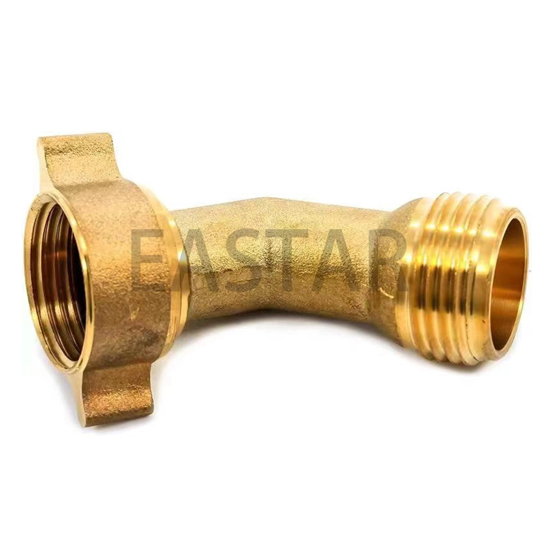 Hose Adapter Garden Hose Elbow Connector 45 Degree Brass Connector for RV Water Hose