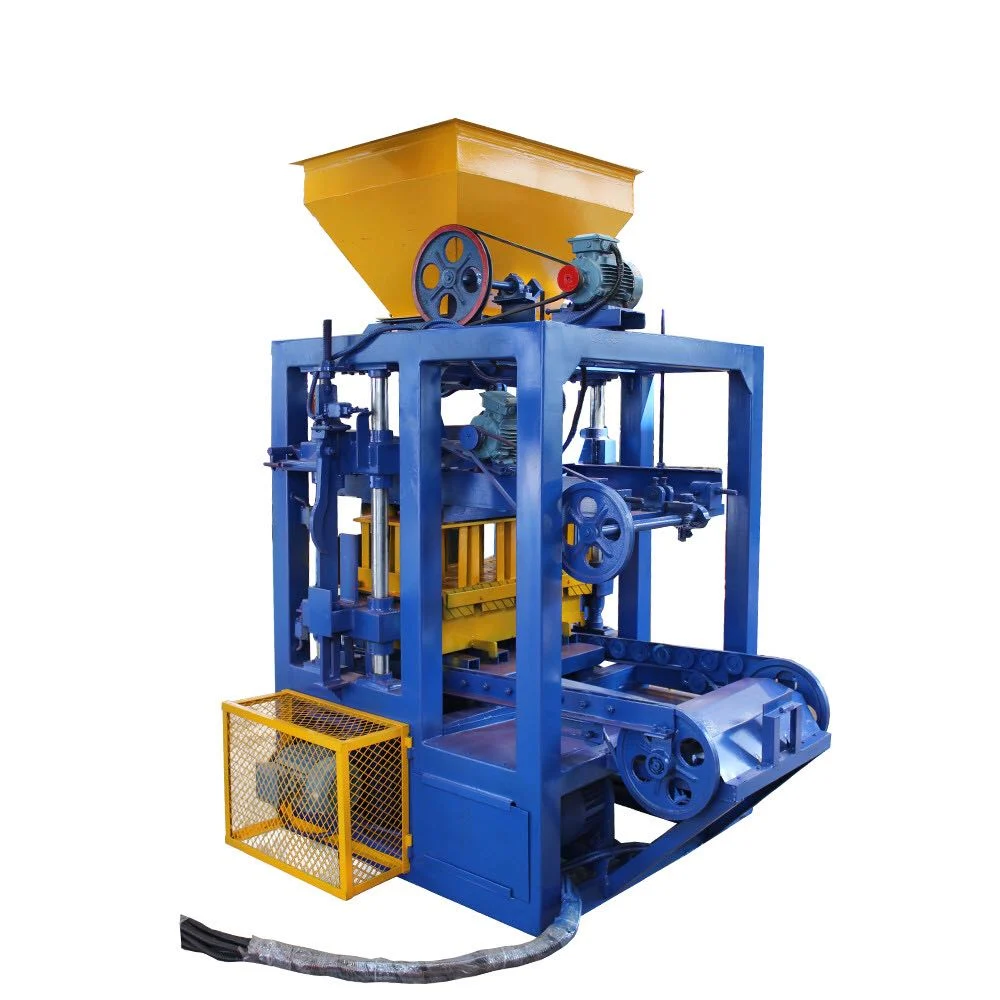 Qt4-24b Clay Concrete Automatic Low Cost Interlocking Construction Hollow Paver Fly Ash Block Production Line