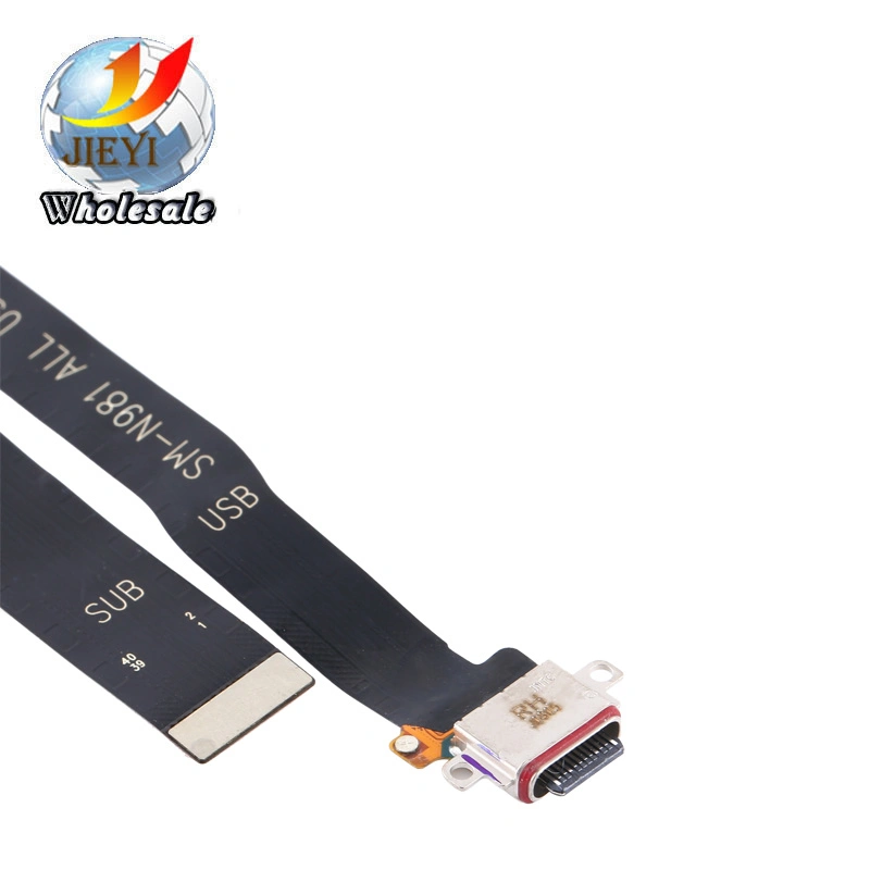 Accesorios para teléfonos móviles para Samsung Galaxy Note20 5g N981 2020 Cable flexible de carga del puerto de carga USB