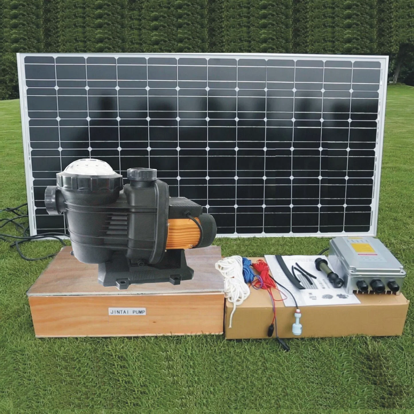 24V bis 540VDC 0,2HP bis 40HP Tauchbohrung Solar Powered Water Pump System in Thailand, Philippinen