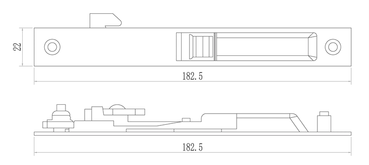 Aluminum accessories  Zinc Alloy Sliding Lock for Crescent Window