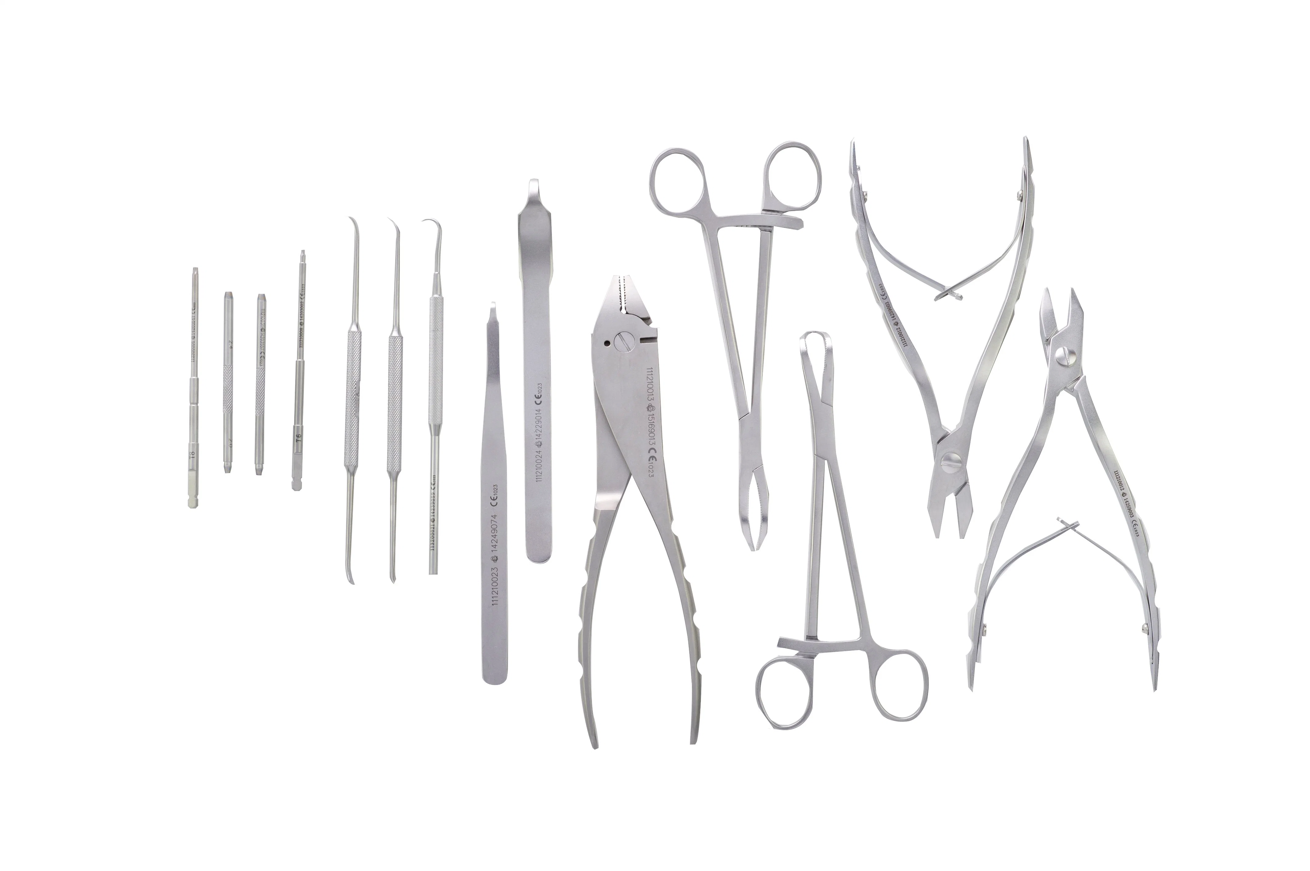 Canwell Medical Surgical Instrument Set for Mini Locking Plate Orthopedic Trauma Implants Drill Bit