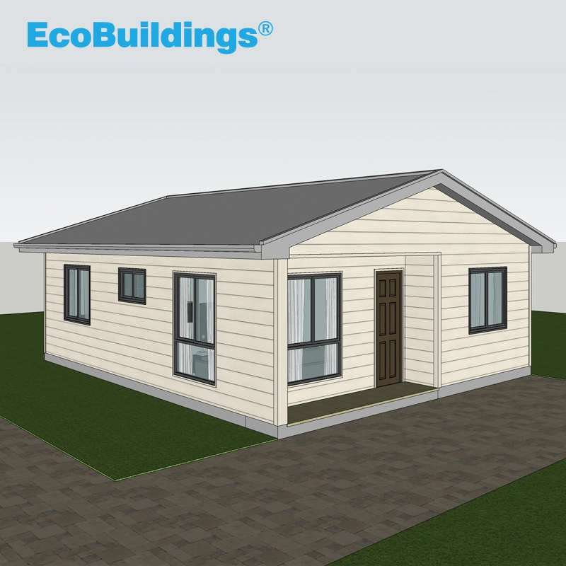 Low Cost Economic Prefab Light Steel Modular House with Single Story 3 Bedrooms