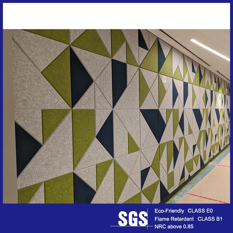 Interior Polyester Fiber Wallboard Covering Silk /Leather Surface Decorative 3D Fluted Wall Panel