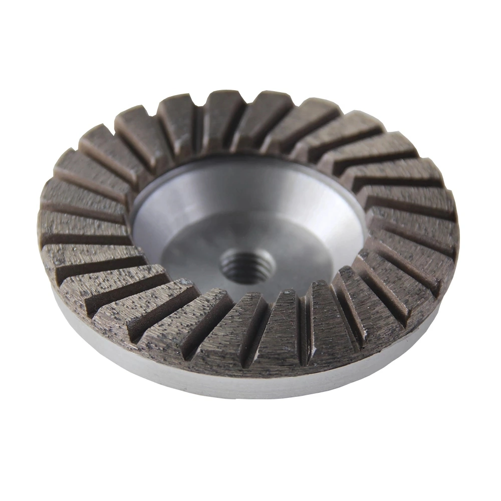 4" 100mm Diamond Turbo Grinding Cup Wheel Grit #30 #40 Aluminum Base Abrasive Tool for Concrete Granite Thread M14