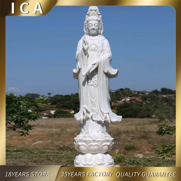 Outdoor Garden Large Modern Marble Tall Buddha Statue