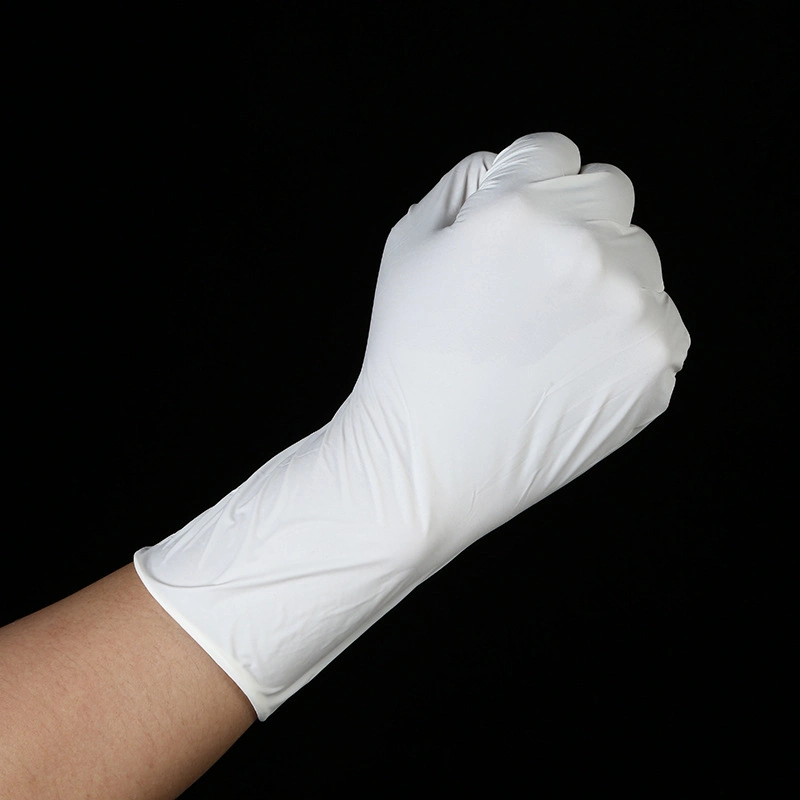 High quality/High cost performance White Disposable Gloves Powder Free Non Sterile Nitrile Examination Gloves