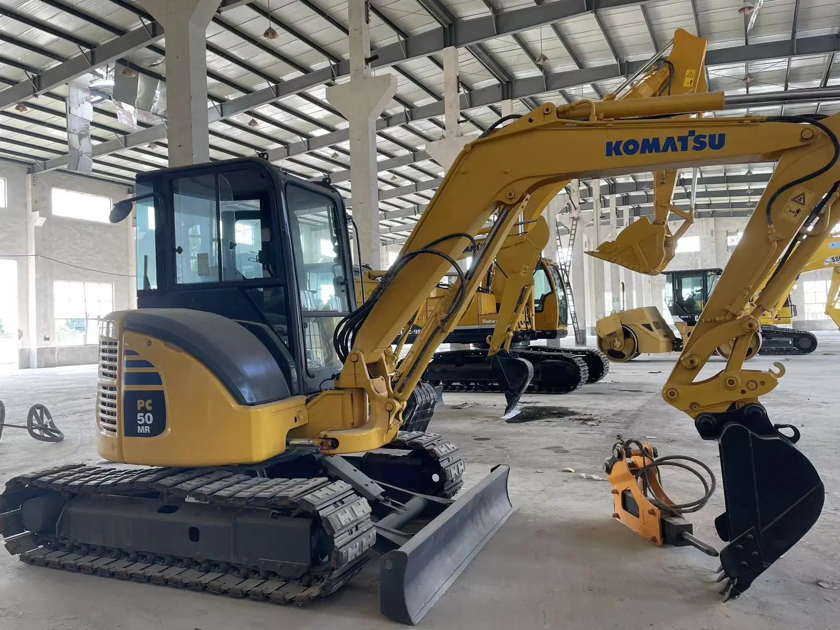 Used Original Hydraulic Komatsu PC50 Secondhand Clawer Excavator Rubber Track Digger 5ton Mini Equipment with Low Price