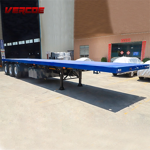 Good Quality Flatbed Trailers 3 Axle 40 FT Container Flatbed Truck Trailer