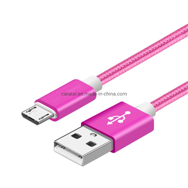 1m/2m Cell Phone Braided Charging for Phone USB Cable Fast Charger Cable