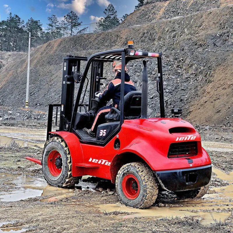 3ton 3,5ton 5ton 7ton 10ton 12ton terreno rugoso Forklift nunca Carretilla elevadora todo terreno usada para la venta