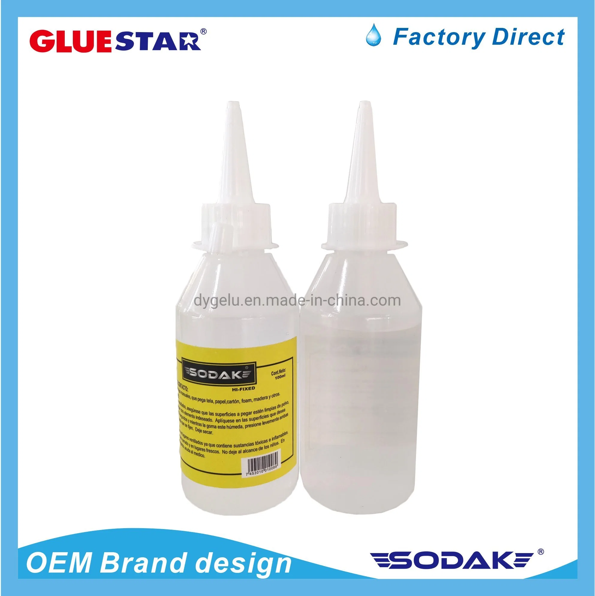 Sodak 30ml~500ml Fabric Silicona Liquid Adhesive Silicone Liquid Alcohol Glue Craft Works Art Glue