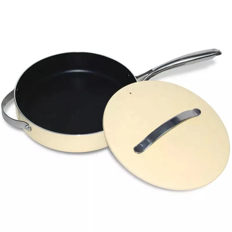 Non Stick Ceramic Cookware Set Pots and Pans Cookware Pressed Cookware Set with Induction Bottom