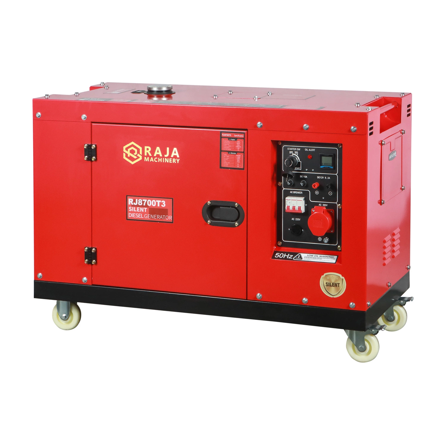 Fully Enclosed Box 50HZ 7KVA 7KW 7000W Silent Generators