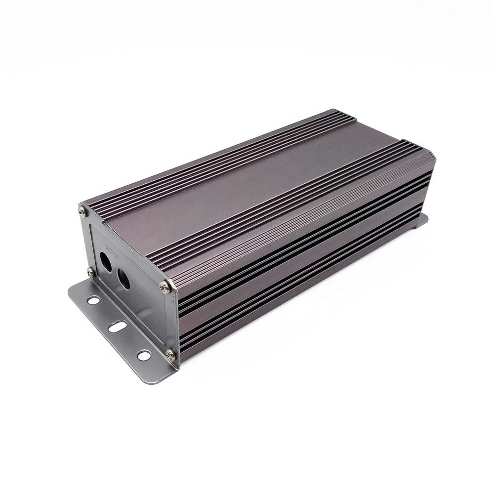 Aluminum Alloy Heatsink Custom Grey Sanblasting Anodized Enclosure Extrusion Router Case