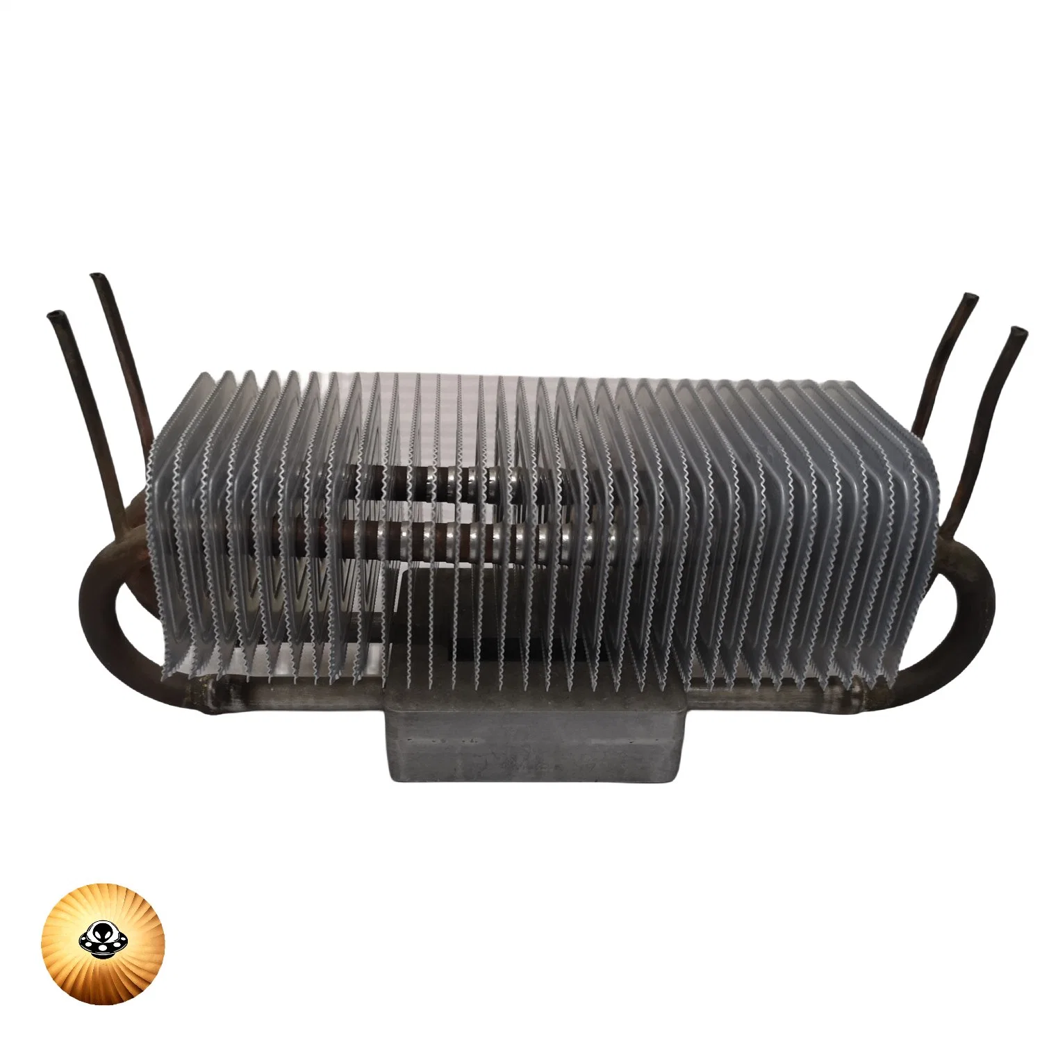 Custom Aluminum Heat Pipe Heatsink Air-Cooled Heat Sink Copper Tube Through-Blade Radiator Process