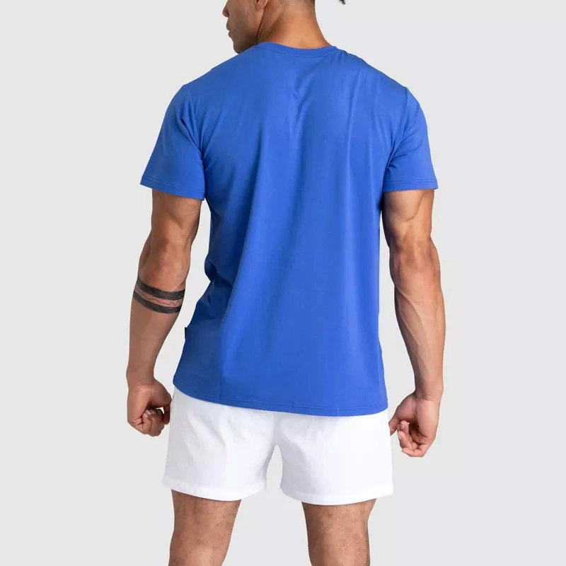 OEM Factory Ice Porcelain Cotton Spandex Men&prime; S T Shirt Sprot Wear