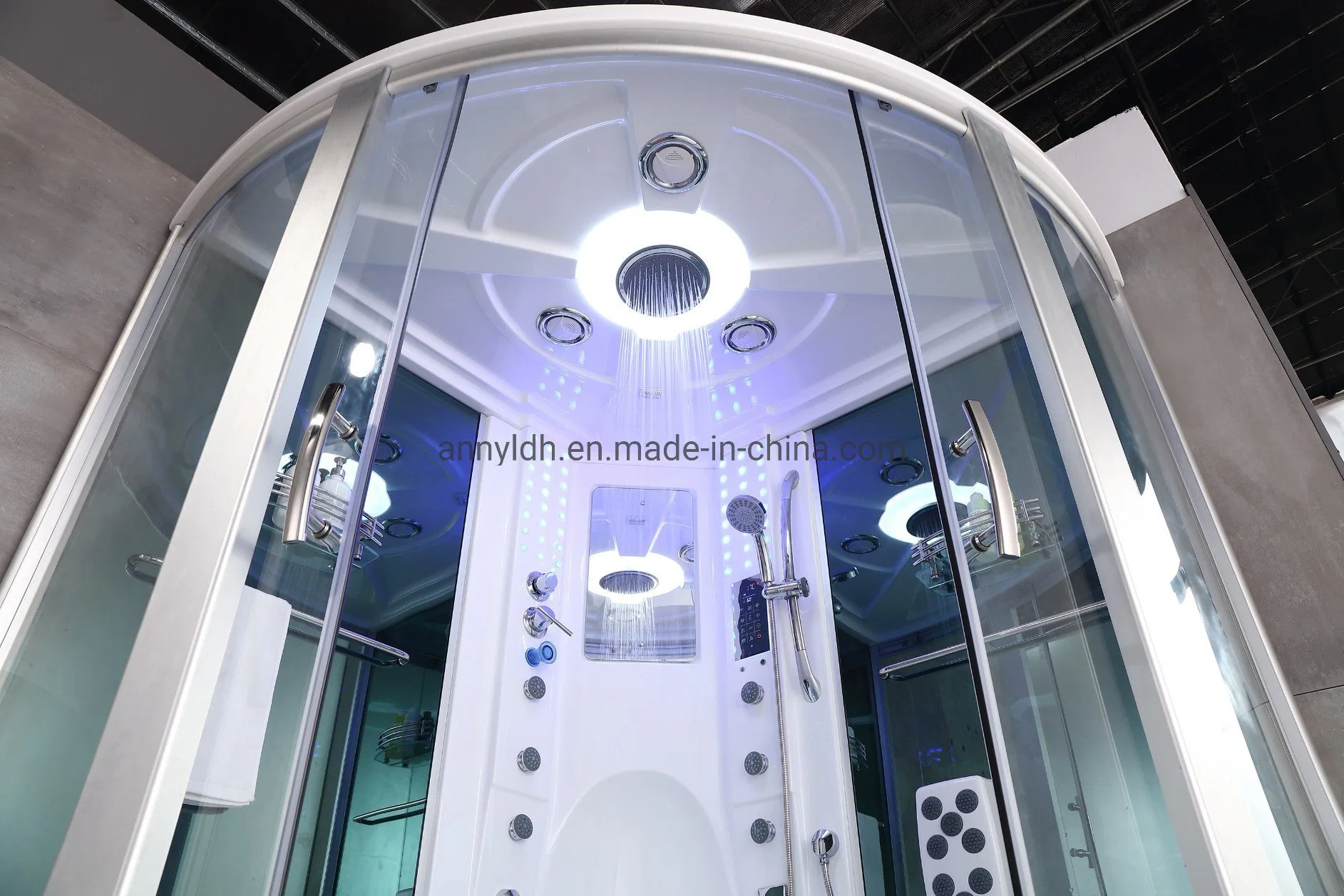 Woma Hot Selling Indoor bathroom Luxury Two Persons Shower Steam Sauna Room (Y840)