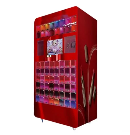 Distributeur automatique de produits cosmétiques pour la vente de produits de beauté.