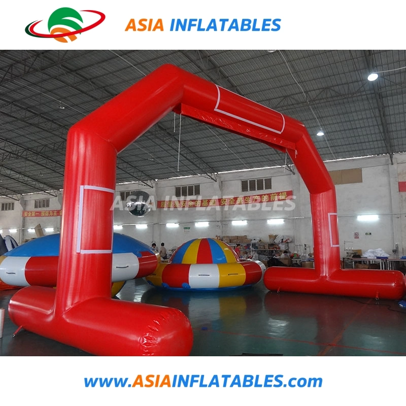 Air-Tight Inflatable Finish Line Floating on Water Arch for Water Sports Events