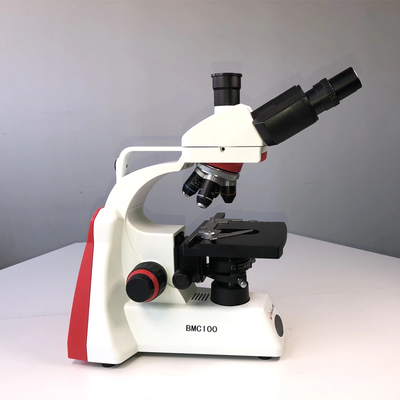 Microscópio ótico biológico trinocular para Lab BMC100-A3