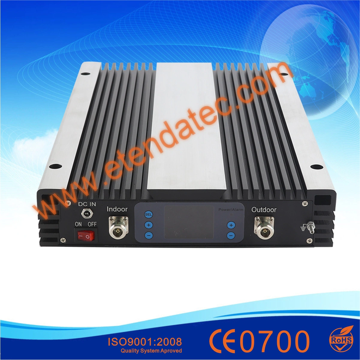 20dBm 70dB Mobile Booster Lte FDD Amplifier CDMA 850MHz PCS1900 Aws2100 GSM 2g 3G 4G RF Cell Phone Signal Repeater with LCD Dispay