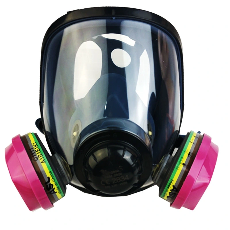 Ppeplus Silicone Gas Mask Chemical Dust Against Safety Full Face Carbon Filter Face Mask