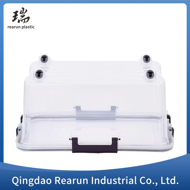 Colorful Heavy Duty Capacity Plastic Storage Box Material Plastic Bins with Handles and Wheels for Household Package Storage