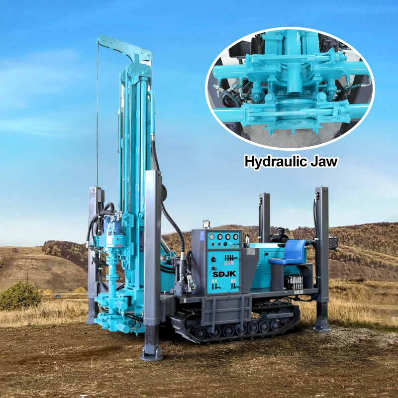 China Sdjk CE ISO 180m 200m 300m 350m 400m 600m Water Drilling Machinery Pneumatic Portable Hydraulic Water Well Drilling Rigs Borehole Drilling Rigs for Sale