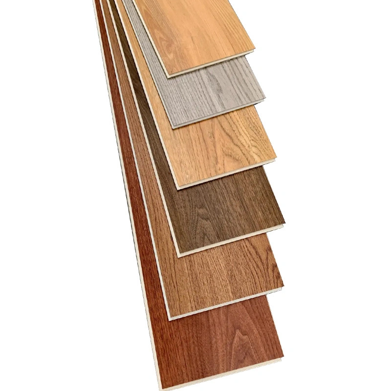 CE SGS Certificates 4mm Click Lock Large Embossed Wood Grain Vinyl Spc Flooring