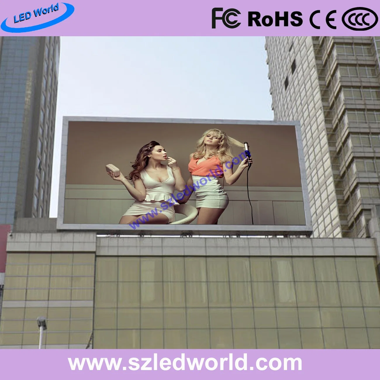 Ledsmd Wide Viewing Angle Outdoor / Indoor LED Display Screen