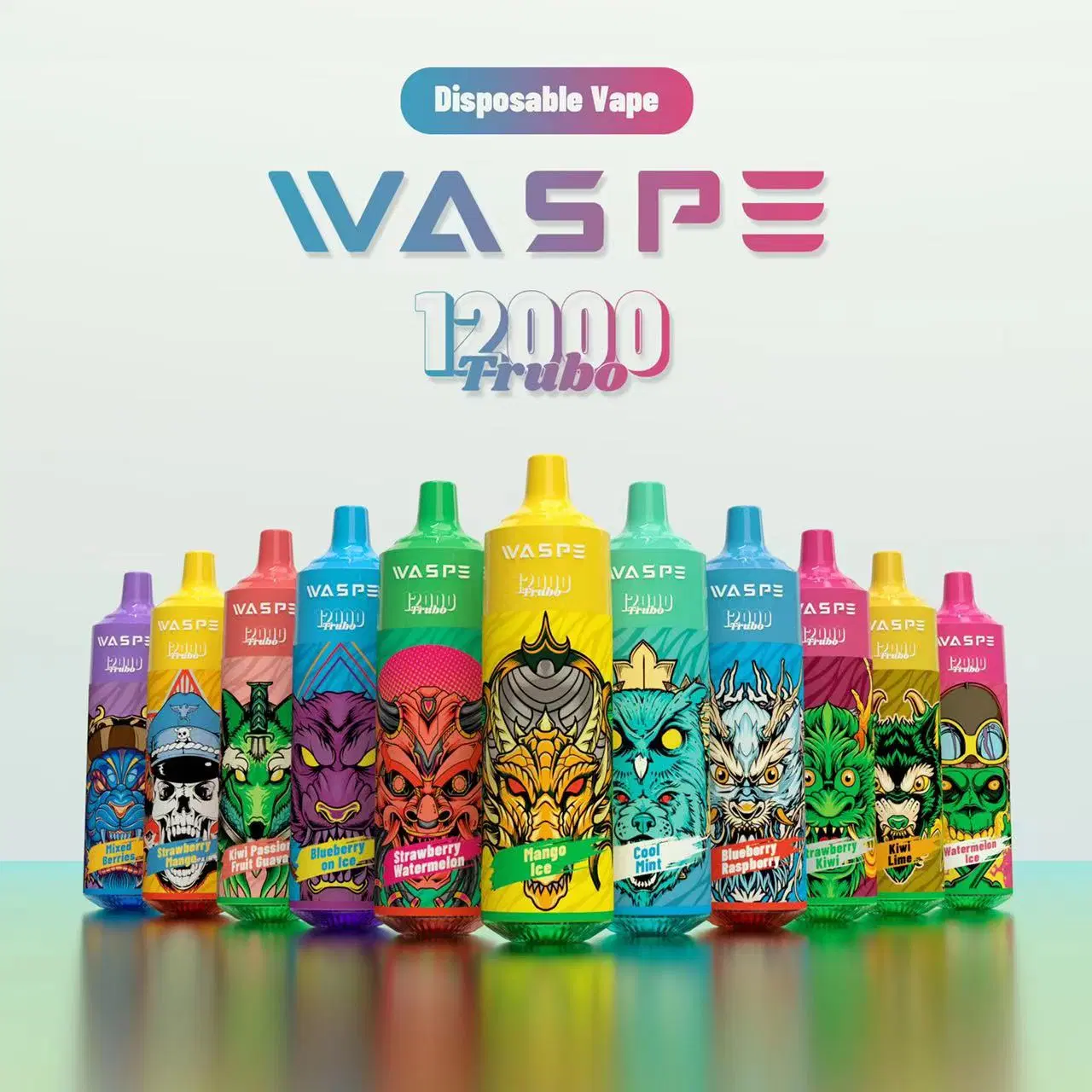 Waspe 12000 Puffs Disposable Vape Pen Puff 12K Rechargeable Wholesales E Cigarette Vape
