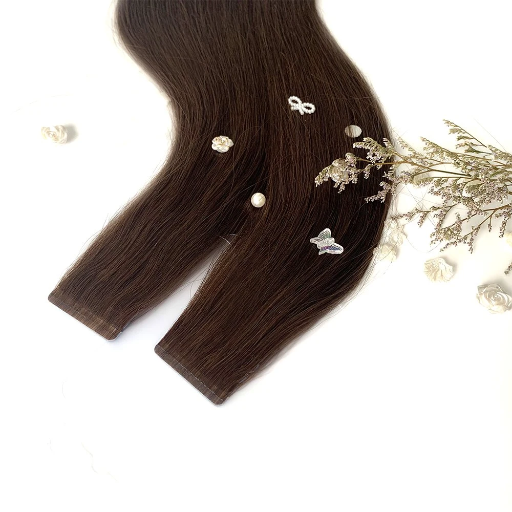 Double Sided Remy Full Cuticle Tape Hair 100% Virgin Slim Tape in Human Hair Extension