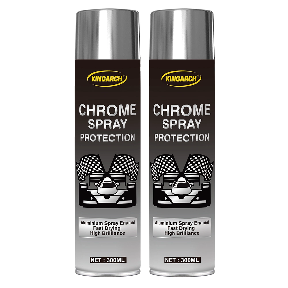 Aerosol Spray Paint Bright Chrome 400 Ml Mirror Effect Glossy Finish for Car/Bike/Scooty/Art/ Craft