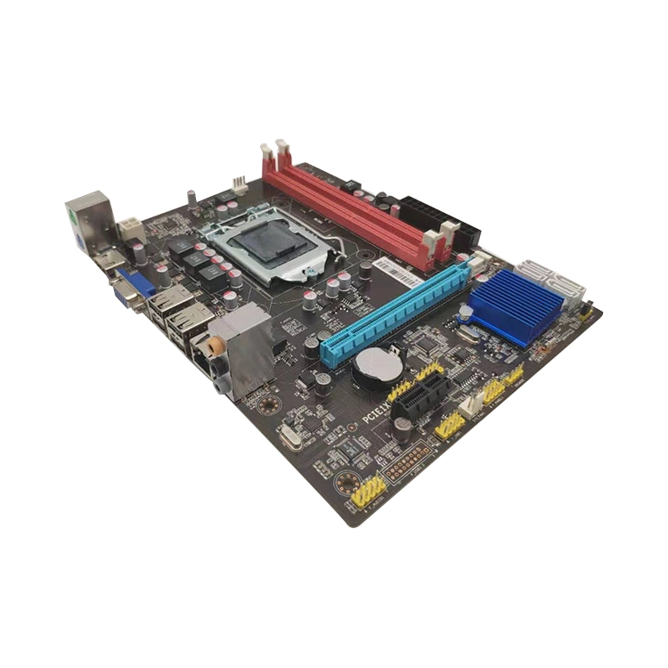 Precio de fábrica al por mayor computadora de escritorio H61-1155 Soporte 2*DDR3 placa principal con Buen mercado en todo el mundo placa base