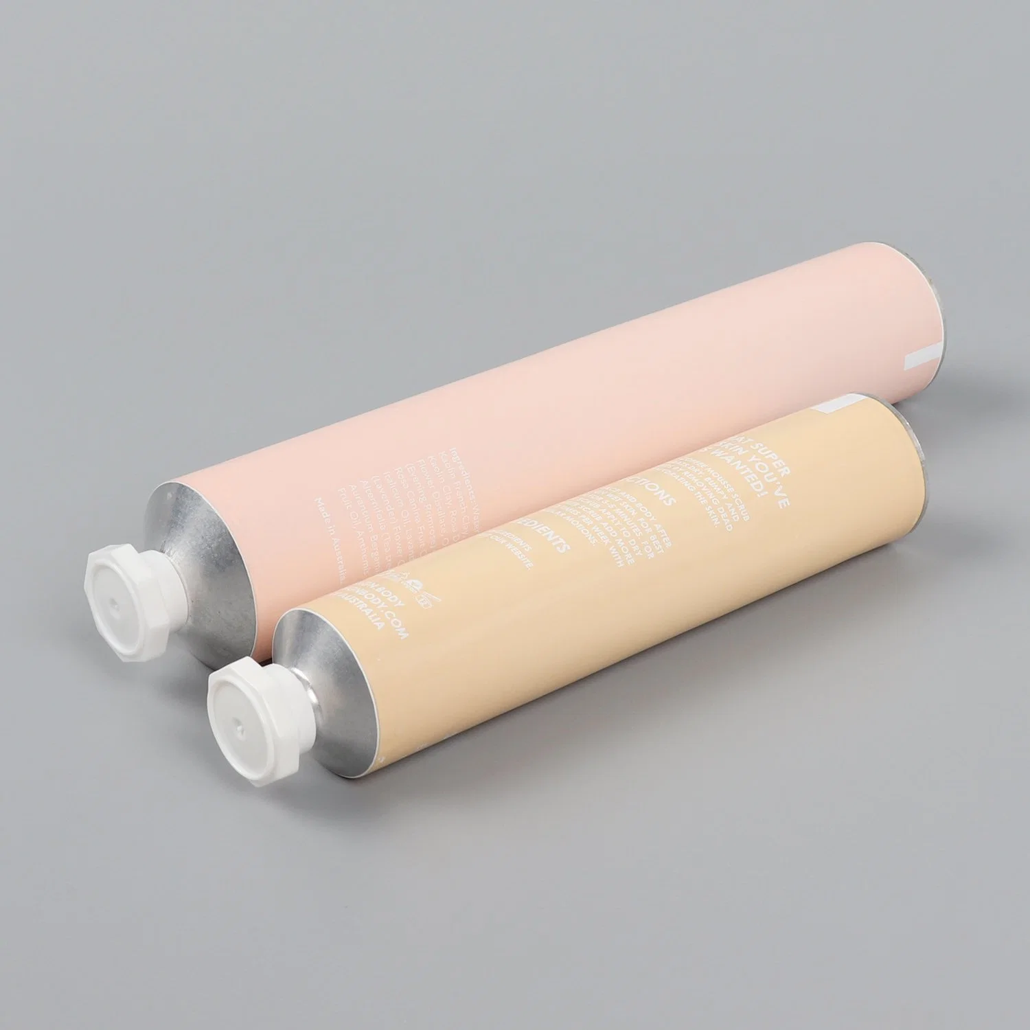 Custom Labeled Soft Hand Cream Tube Cosmetic Aluminum Packaging Tube