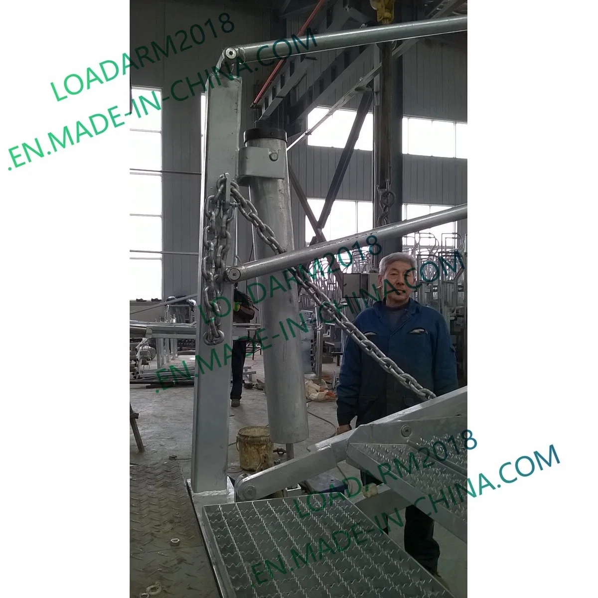 Customized Oil Tank Truck 3 Steps Folding Ladder