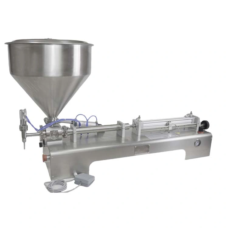 Semi Automatic Glass Bottle Tomato Sauce Honey Flavored Juice Filling Machine