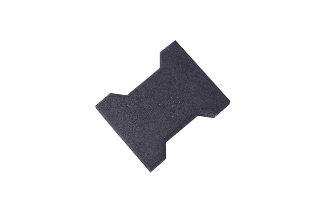 Dog Bone Shape Outdoor Flooring Playground Rubber Tile 25mm/43mm Thickness Small Brick