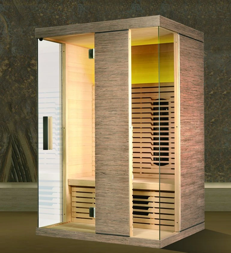 Personalizado moderno 1 personas cerca de lejos Infrarrojo Sauna Mini Sauna seca de vapor de madera