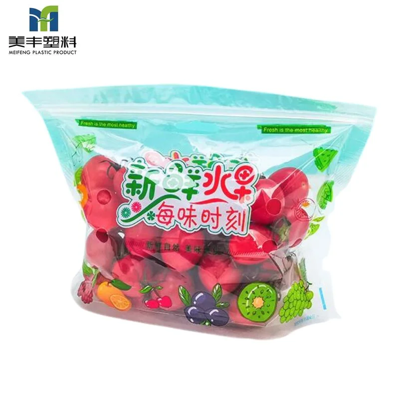 Polythene Flat Clear Storage Plastic Fresh Fruit Packaging Plain Food Saver Packaging Bag