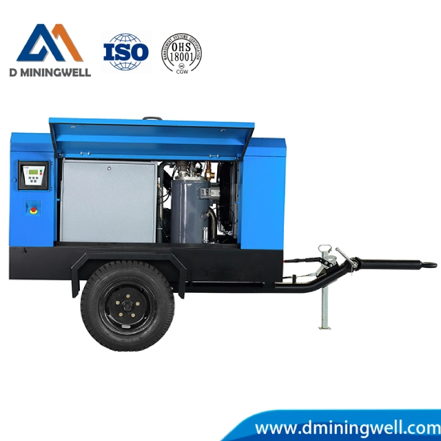 Dminingwell High-Quality Portable 7 Ba Electric Compressor AC Power Pneumatic Tools De Are Liutech Coco W/O Wheels Civil Works 500cfm 75kw