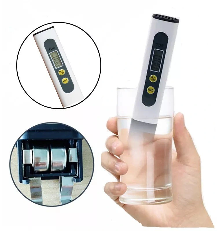 Medidor de temperatura portátil de TDS (sólidos dissolvidos totais) de temperatura digital 3 em 1 Luz de fundo da caneta Sensor de água do filtro de água desligado automaticamente